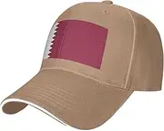 [SSIULUS] Qatar Flag Casquette Cap Hats,Trucker,Baseball Cap with Snapback,Perfect for Summer,Golf