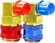 Car Quick Coupler Adapter,Hose Fittings Conditioning Quick Connectors | Versatile Conversion Fittings Precision Components Tools for Beginners Professionals Adults