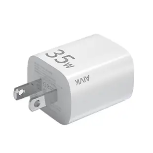 【AIVK】35W GaN氮化鎵 雙孔充電器 USB-A/Type-C 旅行充電器 PD快充 充電頭(支援筆電/iPhone/三星)
