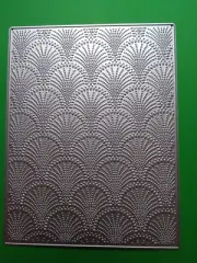 5 1/2"×4 1/4" Dotted inverted sector Metal Piercing Pattern Background Die