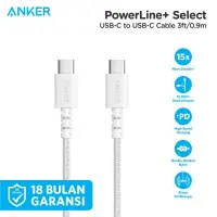 在飛比找蝦皮購物優惠-充電器電纜 Anker USB C 型轉 C 型白色 0.9