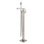 Stand Alone Tub Filler with Floor Mount Freestanding 35in Tub Faucet Single Hand