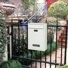 Vintage Style Wall Mounted Mailbox with Lock Box Newspaper Box Postbox