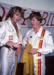 John Schneider & Lary Wilcox at the Fifth Toyota Pro Celebri - 1981 Old Photo 4