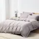 素色60支天絲100%萊賽爾兩用被床包枕套四件組 / 乾燥紫 (6X6.2尺)