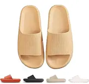 [rosyclo] Cloud Slippers for Women Men, Cloud Slides House Pillow Slippers, Thick Sole Non-Slip Message Shower Bathroom Sandals, Quick Drying Super Soft Open Toe Indoor and Outdoor