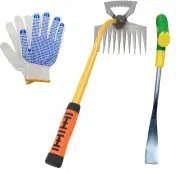 2 Pack Weed Puller Tool, Manual Hand Weeder Paver, Stainless Steel Weeding Digge