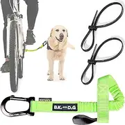 Dog Bike Leash, Hands Free Dog Leashes. Dog Bicycle Lead for Small, Medium and Large Dogs, Designed to Lead one or More Dogs with Maximum Safety, Easy Assembly Without Tools. Patented Product.