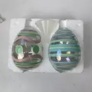 Princess House Easter Egg Crystal Glass Oil Lamps New in box 6350