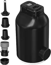 Portable Air Pump for Inflatables | Electric Portable LED Light Pool Inflatable Pump with 5-Nozzle,Inflation Devices & Accessories for Sleeping Bags Swimming Travel Camping