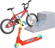ERINGOGO 1Set Folding Finger Bike and Scooter Educational Desk Game for for Relaxation and Mini House Collection