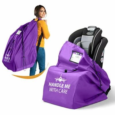 Water-Resistant Foldable Travel Car Seat Backpack w/ Double Stitching