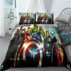 Single/Double/Queen/King Bed Duvet Doona Cover Quilt Set The Avengers