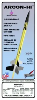 Flying Model Rocket Kit - Semroc 2 Stage 'Arcon Hi'