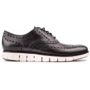 Cole Haan Mens Zerogrand Wing Tip Lace-Up Shoes Black