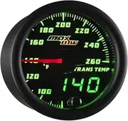 Black & Green MaxTow Transmission Temperature Gauge