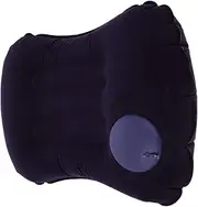 MUCKLILY Inflatable Travel Pillow Shaped Neck Support and Foot Rest for Airplanes Offices and Home Use Easy Inflation Comfortable Rest Anytime Anywhere