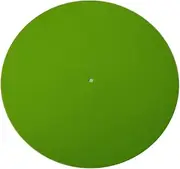 Fahgaer 300mmx3mm Acrylic Turntable Mat for Phonograph Turntable Vinyl Anti-Static LP Mat Record Pad for Disc Player, Green