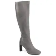 Journee Womens Elisabeth Tru Comfort Foam Wide Calf Block Heel Knee High Boots