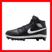 Nike Air Jordan 1 Retro MCS Baseball Cleats Black Molded AV5354-011 Men’s 11