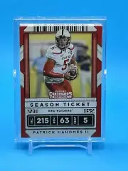 (20) 2020 Panini Contenders Draft Picks PATRICK MAHOMES II Base Cards TEXAS TECH