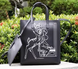 【COCO精品專賣】Givenchy 紀梵希 Stargate printed 小型小鹿斑比托特包 黑 現貨