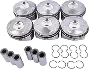 6pcs Engine Piston Rings +0.5 Compatible With Jaguar F-Pace XE Land Rover Discovery 3.0L LR062617 AJ126 306PS Engine Accessories Parts
