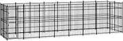 Outdoor Dog Kennel Steel 14.75 m² Large Pet Enclosure Backyard Dog House Run