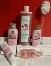 Avon Skin So Soft Hand Cream &Cherry Blossom Shampoo &Conditioner &bubble bath-6