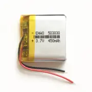 3.7V 450mAh 503030 Lipo Polymer Rechargeable Battery For Smart Watch GPS Camera