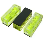 3 Pcs Mini Square Magnetic Bubble Levels Precision Spirit Levels Measuring Tools
