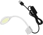 BESPORTBLE Fish Tank USB Light Aquarium Fish Tank Lamp Aquarium Clip on Light White Abs