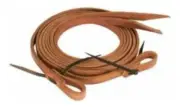 Herman Oak Leather Lighter Snaffle Bit Split Reins 5/8'' 7 Foot Long NEW