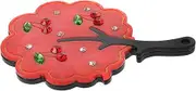 Tree Shape Rhinestone Handheld Mirror Compact Acetate Pocket Mirror for Makeup Touchups Travel and Daily Use for Women Stylish and Durable Design