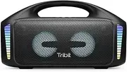 [Tribit] StormBox Blast Portable Speaker: 90W Loud Stereo Sound with XBass, IPX7 Waterproof Bluetooth Speaker with LED Light, PowerBank, Bluetooth 5.3&TWS, Custom EQ, 30H Playtime for Outdoor Party