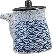 Gatuida Ceramic Condiment Pot Japanese Sauce Vinegar Dispenser Kitchen Essential