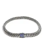 John Hardy Sterling Silver Classic Chain Black & Blue Sapphire Reversible Bracelet
