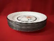 Corning Corelle Tiger Lily Fruit Plates, 8 Pieces, Made In USA, A1527