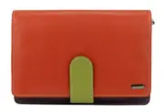 Franco Bonini - 481A Leather Organised Handbag/Wallet - Orange/Multi