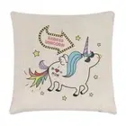 Badass Unicorn Linen Cushion Cover - Pillow Funny
