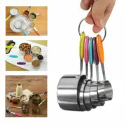 10PCS Measuring Cups Spoons Teaspoon Stainless Steel Coffee Tea Baking Kitchen