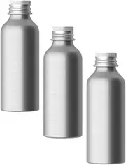 3 Sets Aluminum Bottle Travel Cosmetic Bottles Liquid Holder Leakproof Squeeze Bottle Metal Lotion Bottle Shower Gel Bottle Sample Travel Lotion Bottles Empty Bottle Soap