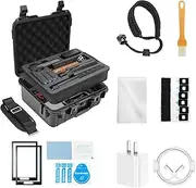 Hard Case Bundle Set for Insta360 X4 - Practical Accessories Kit with 30W Charger, Screen Protectors, Wind Muffs, Lanyard, Cleaning Parts, Shoulder Strap, Waterproof Carrying Case for Insta 360 X4