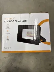 onforu led flood light Pack Of 4 12w RGB Flood Light