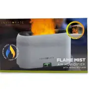 Simulation Flame LED Night Light Lamp Air Humidifier Mist Aromatherapy Diffuser