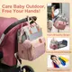 新款媽咪包 雙肩多功能大容量母嬰包 摺疊嬰兒床童車背包輕便尿布袋