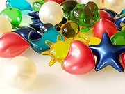 Generisch Bath Beads Scented Beads Bath Additives Many Shapes and Colours Gift Decoration Bath Oil Pack of 20 (Fragrant (mix))