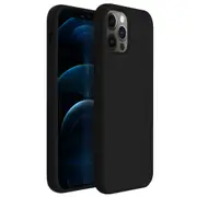 ZUSLAB iPhone 12 Pro Case Nano Silicone Shockproof Rubber Bumper Cover for Apple (2020) - Black