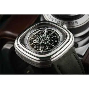 【SEVENFRIDAY】T系列 軍綠色漸層機械錶-45mm(T1/06)