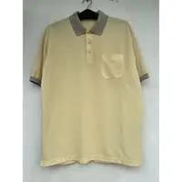 在飛比找蝦皮購物優惠-DAKS 黃色短袖polo衫 上衣 尺寸110為XL號